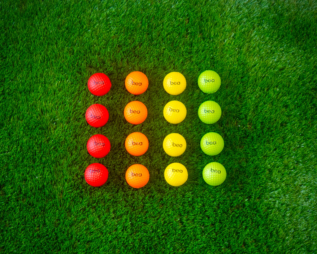 Beo Balls – 4×4 Bälle (Grün, Gelb, Rot & Orange)