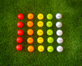 Beo Balls – 5×5 Bälle (Grün, Gelb, Rot, Orange & Weiß)