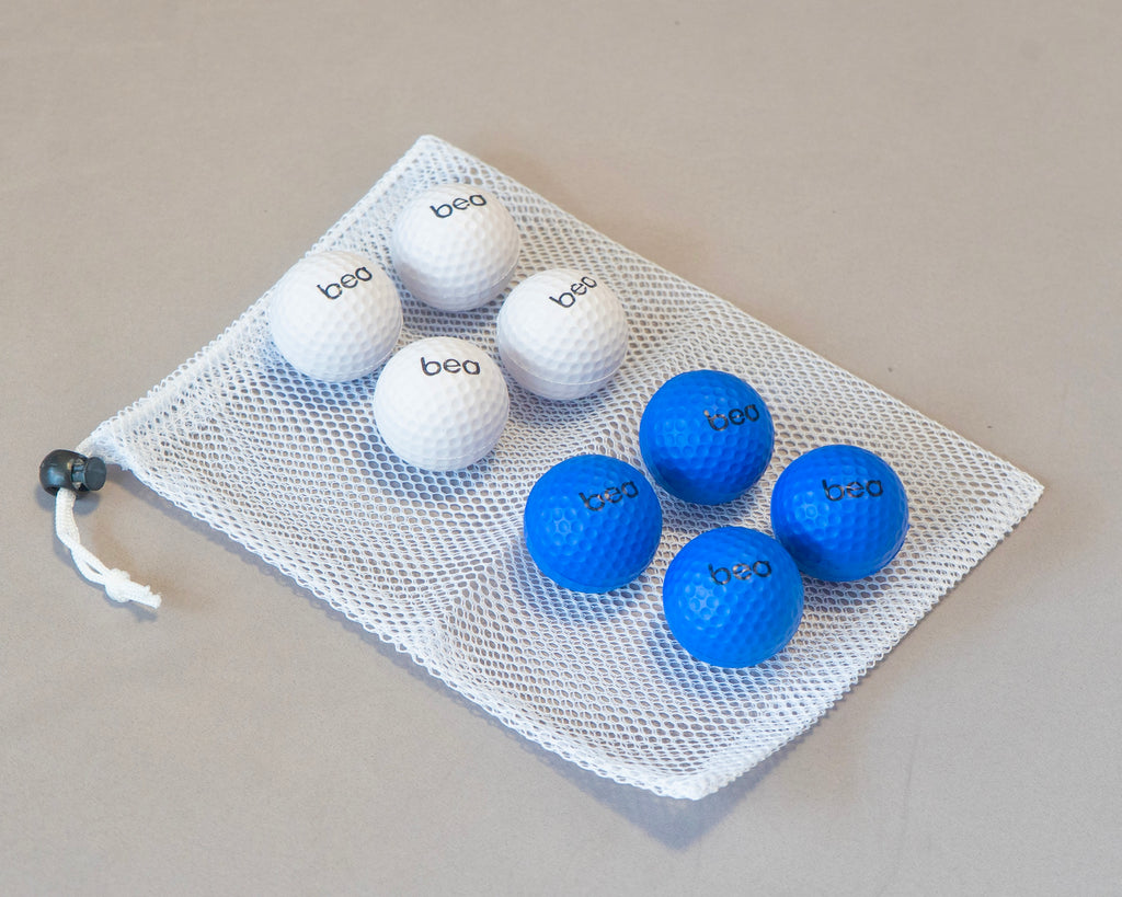 Beo Balls – 2×4 Bälle (Weiß & Blau)