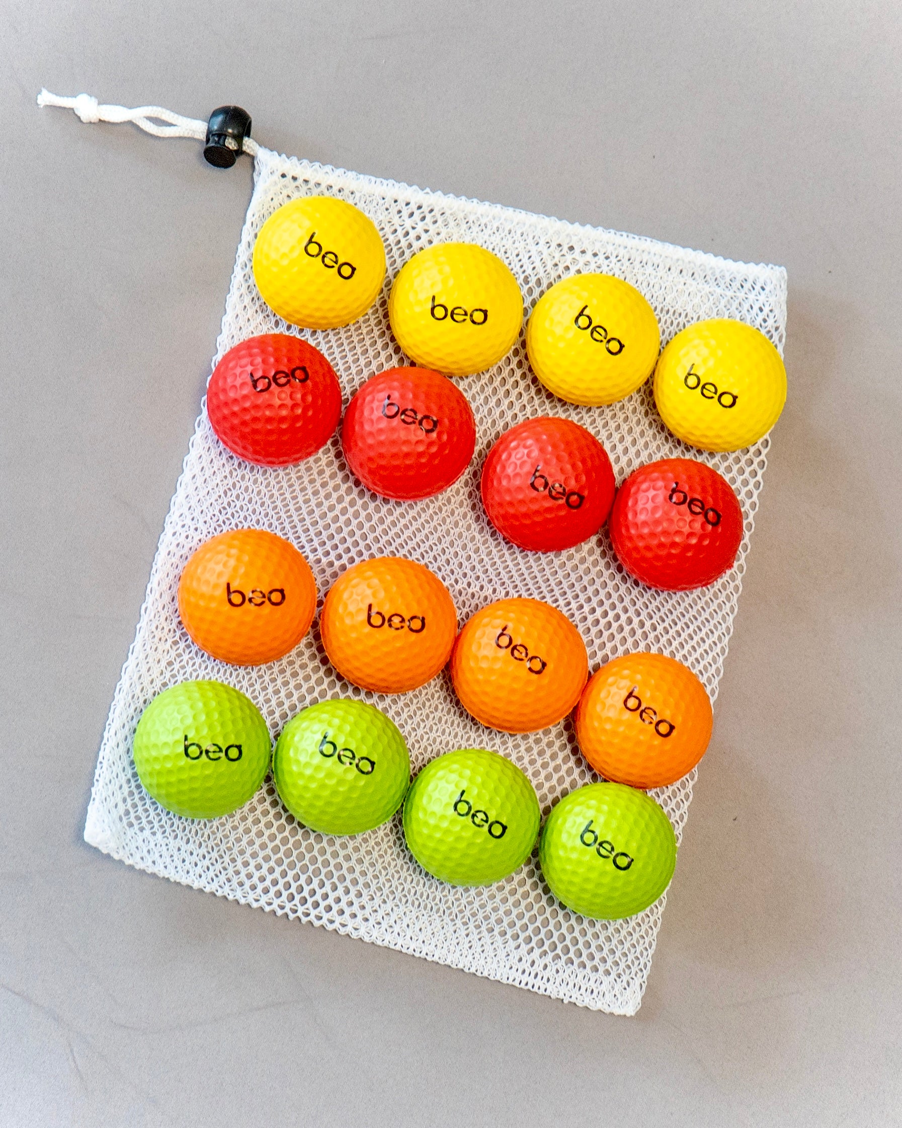 Beo Balls – 4×4 Bälle (Grün, Gelb, Rot & Orange)